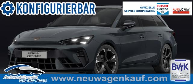 Cupra Leon Sportstourer - Sonderaktion "Basis" 1.5 eTSI 150PS DSG (AUTOMATIK), 18" Alu Garbi, Sitzheizung, M-Lederlenkrad beheizt, Parksensoren vorne und hinten, Adaptiver Tempomat, 3-Zonen-Climatronic, Radio 12,9" + Full Link (Navi-Funktion &uuml;ber Smartphone), Elektr. Heckklappe