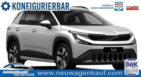 Skoda Epiq - "Essence" KOSTENLOSE LIEFERUNG / PREISGARANTIE / F&Ouml;RDERF&Auml;HIG! 35, 115PS 38,5 kWh, 5 Jahre Garantie (8J Garantie auf Batterie), Climatronic, Infotainment 13,1" + Smartlink, Parksensoren hinten, ACC, Side Assist, M-Lederlenkrad, Dachreling