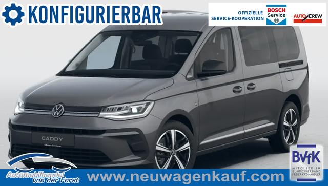 Volkswagen Caddy Maxi - "Trend" (NEUES MODELL) PREISGARANTIE & KOSTENLOSE LIEFERUNG 2.0 TDI 102PS (MAXI, 7-SITZER LANGER RADSTAND) 2-Zonen-Climatronic, Parksensoren vorn/hinten, Radio 12,9" + Wireless AppConnect, M-Lederlenkrad, Digital Cockpit, Schiebet&uuml;ren links/rechts