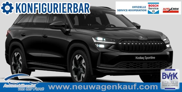 Skoda Kodiaq - "Sportline" Preisgarantie & KOSTENLOSE LIEFERUNG! 1.5 TSI 150PS DSG, 5J Garantie, 19" Alu, MATRIX-LED, NAVI 13", Elektr. Heckklappe, 3Z-Climatronic, Parksensoren vorn&hinten, R&uuml;ckfahrkamera, Sitzheizung, Tempomat, Virtual Cockpit, Sport-M-Lederlenkrad beheizt, Dachreling
