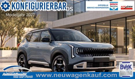 Kia Seltos - "Silver" LIEFERUNG KOSTENLOS! 1.6 T-GDI 180PS, 7 Jahre Garantie, 16" Alu, 2-Zonen-Klimaautomatik, Winter-Paket, Parksensoren vorn/hinten, R&uuml;ckfahrkamera, Alarm, Dachreling, Radio 12,3" + CarPlay/Android, Vorbereitung AHK