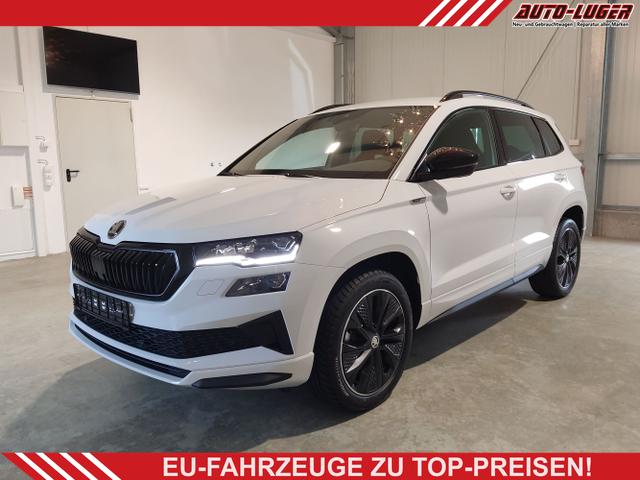 Skoda Karoq - Sportline 2.0 TSI 190 PS 4x4 DSG Navi-Anhängerkupplung-Garantie-LED-Matrix-AppleCarPlay-Android-Auto-ACC-Kessy-2-Zonen-Klimaautomatik-18''Alu