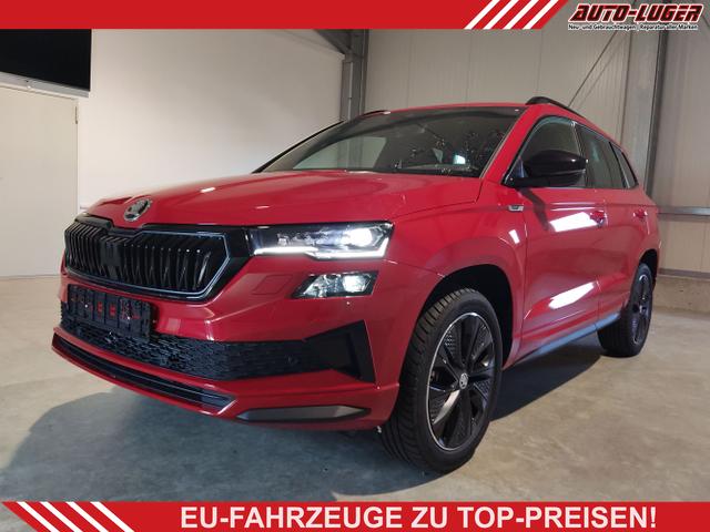 Skoda Karoq - Sportline 2.0 TSI 190 PS 4x4 DSG Navi-Anh&auml;ngerkupplung-Garantie-LED-Matrix-AppleCarPlay-2x PDC-Kamera-Android-Auto-ACC-Kessy-2-Zonen-Klimaautomatik-18''Alu-Sofort