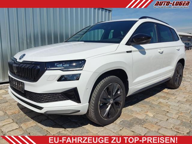 Skoda Karoq - Sportline 1,5 TSI 150 PS DSG Navi-4x Sitzheizung-Canton Sound-Anhängerkupplung-LED-Matrix-AppleCarPlay-Android-Auto-ACC-Kessy-2-Zonen-Klimaautomatik-18''Alu-Sofort