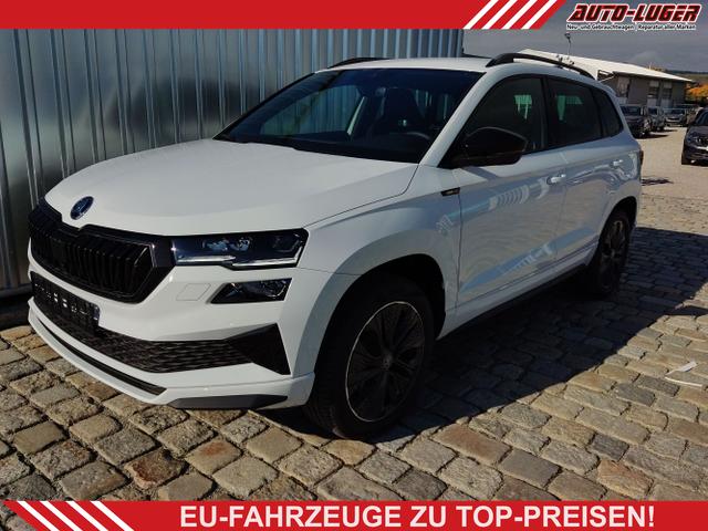 Skoda Karoq - Sportline 2.0 TSI 190 PS 4x4 DSG Navi-Anhängerkupplung-Garantie-LED-Matrix-AppleCarPlay-Android-Auto-ACC-Kessy-2-Zonen-Klimaautomatik-18''Alu-Sofort