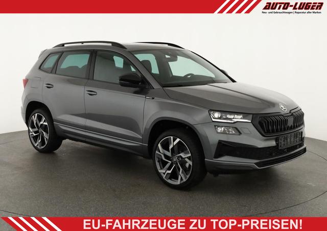 Skoda Karoq - Sportline 2.0 TDI DSG Sportline, Pano, AHK, Matrix, Teilleder, 5 J.-Garantie