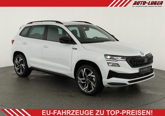 Skoda Karoq - Sportline 4x4 2.0 TSI DSG Sportline, AHK, Navi, Teilleder, Side, 5 J.-Garantie