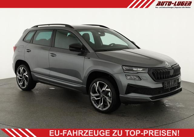 Skoda Karoq - Sportline 2.0 TDI DSG Sportline, AHK, Matrix, Teilleder, 5 J.-Garantie