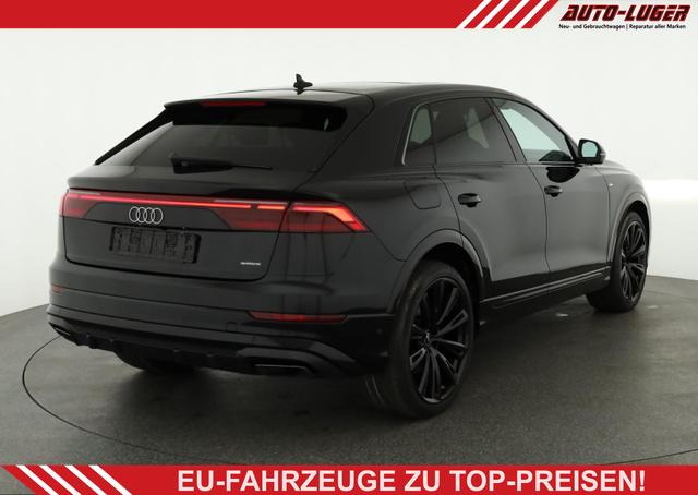 Audi Q8 - 50 TDI quattro qu S-LINE, Luft, Pano, B&O, 23-Zoll, AHK, Leder, AreaView, Optik schwarz