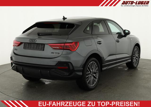 Audi Q3 Sportback - 45 TFSI quattro S line qu S-LINE, Pano, AHK, 19-Zoll, Optik schwarz, Navi, Kamera, el. Klappe, 4 J.-Garantie