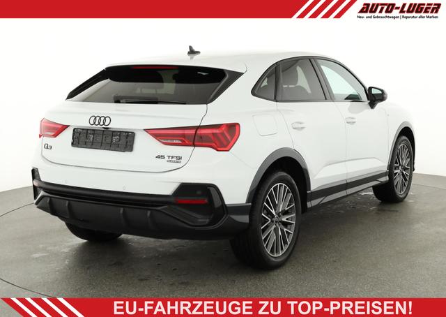 Audi Q3 Sportback - 45 TFSI quattro S line qu S-LINE, AHK, 19-Zoll, Optik schwarz, Navi, Kamera, el. Klappe