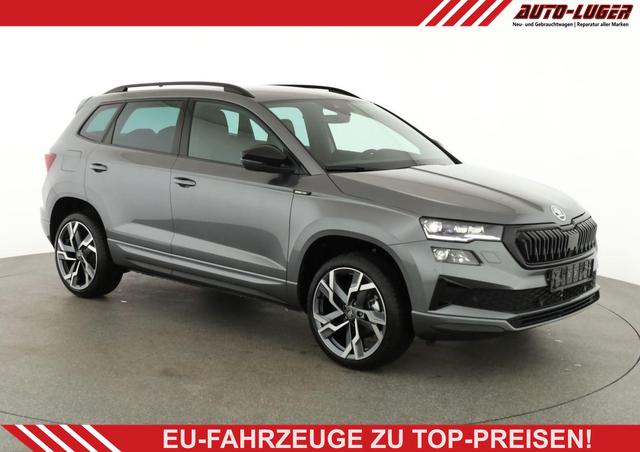 Skoda Karoq - Sportline 1.5 TSI DSG Sportline, AHK, Navi, Matrix, Side, el. Klappe, Winter, 5 J.-Garantie, 19-Zoll