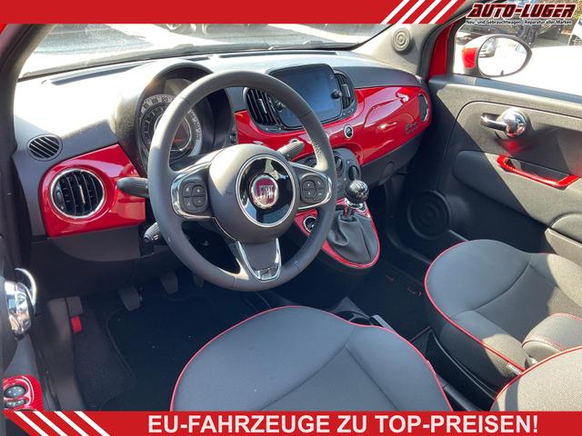 Fiat 500 - RED 1.0 Hybrid Limited Red, Pano, Tempomat, Klima, AppConnect, 17-Zoll
