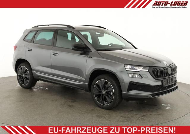 Skoda Karoq - Sportline 1.5 TSI DSG Sportline, AHK, Navi, CANTON, Matrix, AreaView, Side, Kamera, el. Klappe, FS-beheizbar
