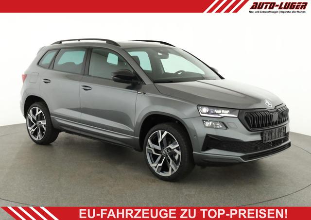 Skoda Karoq - Sportline 1.5 TSI DSG Sportline, Pano, AHK, Navi, CANTON, Matrix, AreaView, Side, FS-beheizbar, 19-Zoll