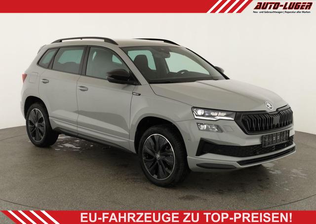 Skoda Karoq - Sportline 1.5 TSI DSG Sportline, AHK, Navi, CANTON, Matrix, AreaView, Side, Kamera, el. Klappe, FS-beheizbar