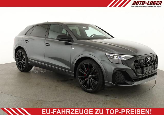 Audi Q8 - 50 TDI quattro qu S-LINE, Standheizung, HuD, Luft, Pano, B&O, 23-Zoll, AHK, Leder, AreaView, Optik schwarz