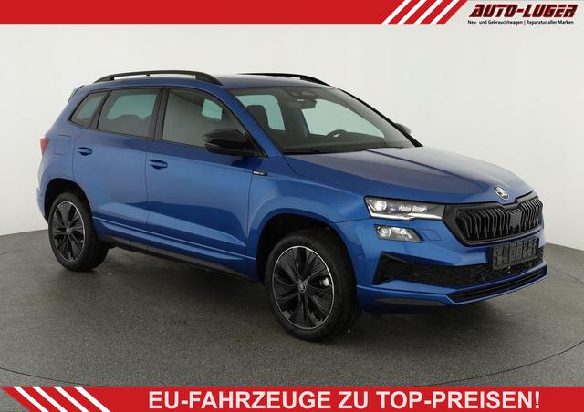 Skoda Karoq - Sportline 1.5 TSI DSG Sportline, Pano, AHK, Navi, CANTON, Matrix, AreaView, Side, el. Klappe, FS-beheizbar, 5 J.-Garantie
