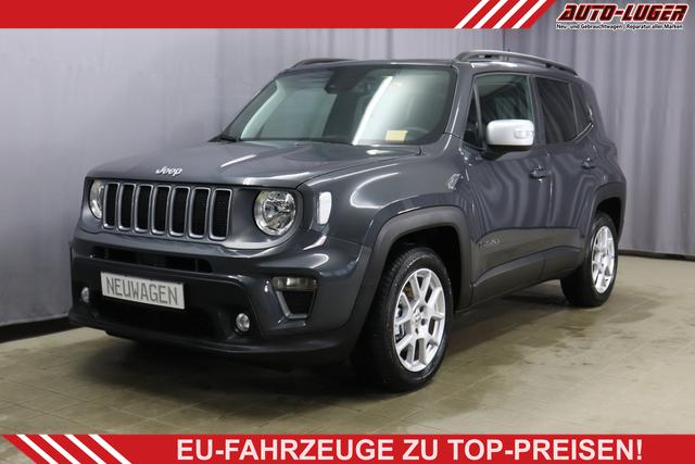 Jeep Renegade - Limited 1.5 T4 DCT7 e-Hybrid 96kW, Panorama-Glasschiebedach, Winter-Paket, Funktions-Paket, 8.4"-Navigationssystem, AppleCarPlay&Android Auto, Radio DAB, Rückfahrkamera, Nebelscheinwerfer, 17"-Leichtmetallfelgen, uvm.