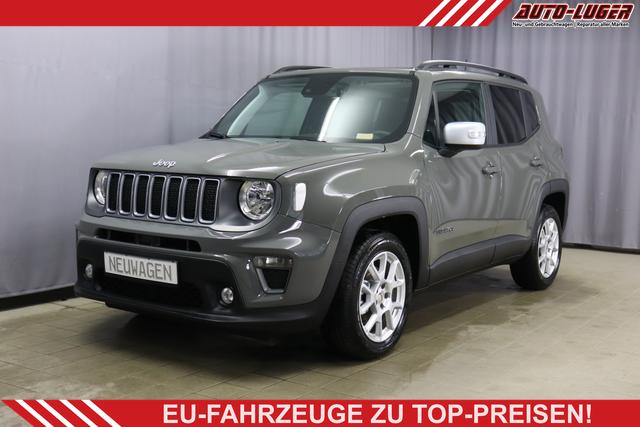 Jeep Renegade - Limited 1.5 T4 DCT7 e-Hybrid 96kW, Panorama-Glasschiebedach, Winter-Paket, Funktions-Paket, 8.4"-Navigationssystem, AppleCarPlay&Android Auto, Radio DAB, Rückfahrkamera, Nebelscheinwerfer, 17"-Leichtmetallfelgen, uvm.