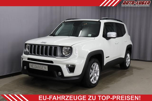 Jeep Renegade - Limited 1.5 T4 DCT7 e-Hybrid 96kW, Panorama-Glasschiebedach, Winter-Paket, Funktions-Paket, 8.4"-Navigationssystem, AppleCarPlay&Android Auto, Radio DAB, Rückfahrkamera, Nebelscheinwerfer, 17"-Leichtmetallfelgen, uvm.