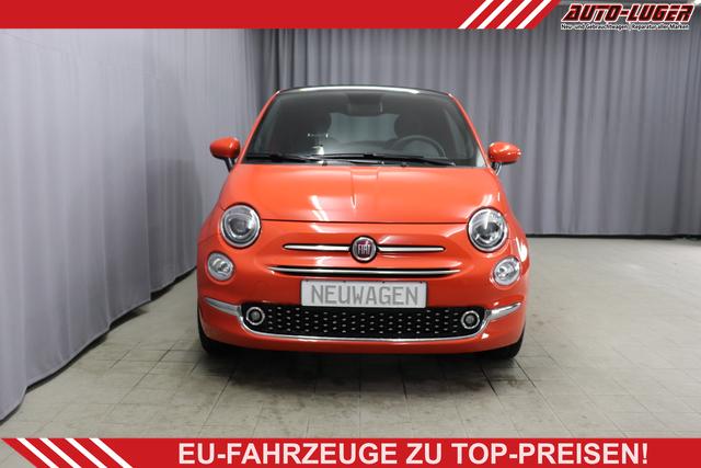 Fiat 500 - DOLCEVITA 1,0 Hybrid, Tech-Paket - Radio mit 7"-Bildschirm Navigationssystem, Multifunktionslenkrad, Lichtsensor- und Regensensor, Klimaautomatik, 15"-Leichtmetallfelgen, Getönte Seitenscheiben hinten, Parksensoren hinten uvm.