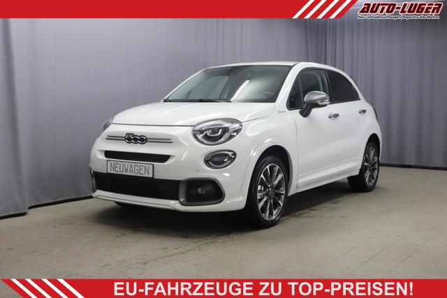 Fiat 500X - Sport 1.5 GSE 96kW Hybrid, Klimaautomatik, Leder-Alcantara Lenkrad, 7"-Navigationssystem, AppleCarPlay&Android Auto, Fernlichtassistent, Rückfahrkamera, Voll-LED-Scheinwerfer-, LED-Nebelscheinwerfer, 18"-Leichtmetallfelgen, uvm.