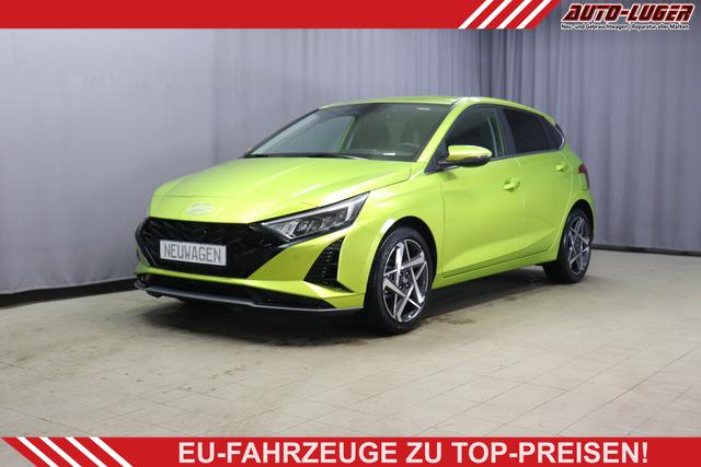 Hyundai i20 - Trend Line 1.0 T-GDi 74kW, 5-Jahre Herstellergarantie, Infotainment-Paket, Winter-Paket, 8" Infotainmentsystem, AppleCarPlay&Android Auto, Radio DAB, Rückfahrkamera, Tempomat, Spurhalteassistent, Nebelscheinwerfer, 17" Leichtmetallfelgen, uvm.