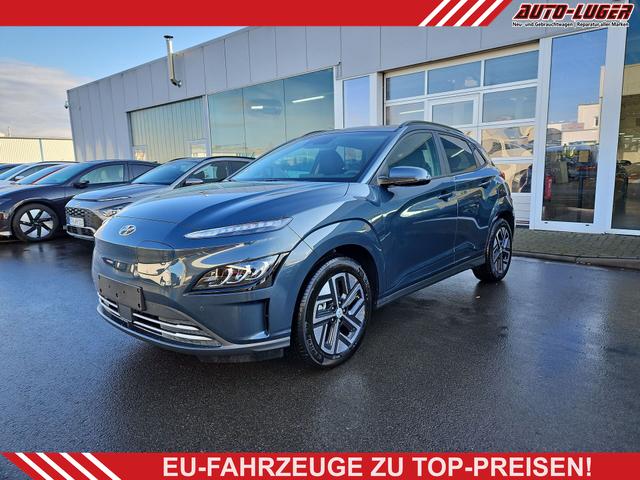 Hyundai KONA - Advantage Elektro 100 kW (136 PS) 39,2kWh Klimaautomatik, Navigationssystem, Krell Soundsystem, DAB, Apple CarPlay, Android Auto, Bluetooth Freisprecheinrichtung, Rückfahrkamera, Lenkradheizung, Sitzheizung, Lichtsensor, Regensensor, Voll-LED-Scheinwerfer, uvm.