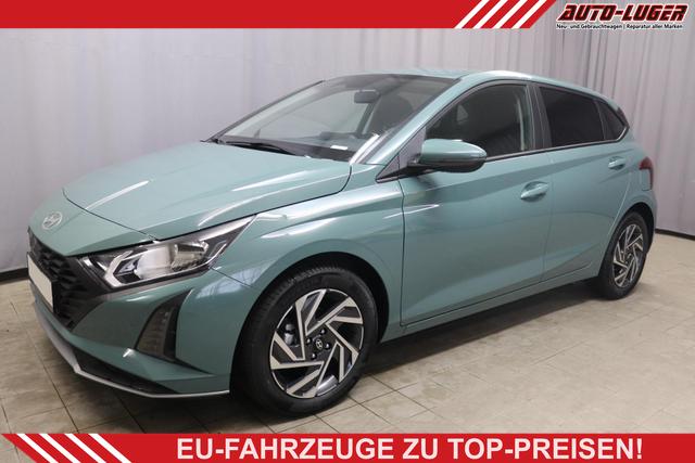 Hyundai i20 - Family 1.2i 58 kW (79 PS) Navigationssystem, Klimaautomatik, Sitzheizung, Lenkradheizung, Radio mit DAB, Apple CarPlay & Android Auto, Rückfahrkamera, Einparkhilfe hinten, Lichtsensor, Spurassistent, Fernlichtassistent, Verkehrszeichenassistent uvm.