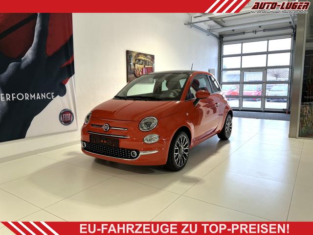 Fiat 500 - DOLCEVITA 1,0 Hybrid, Tech-Paket - Radio mit 7"-Bildschirm Navigationssystem, Multifunktionslenkrad, Lichtsensor- und Regensensor, Klimaautomatik, 16"-Leichtmetallfelgen, Getönte Seitenscheiben hinten, Parksensoren hinten uvm.