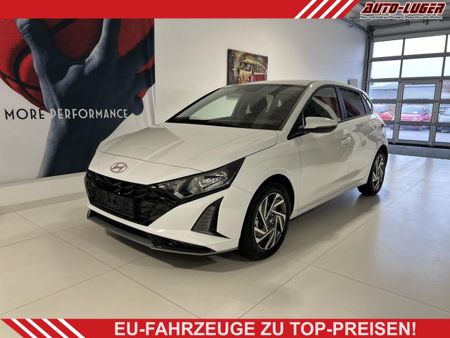 Hyundai i20 - Family 1.0 T-GDI 73 kW (100 PS) Navigationssystem, Klimaautomatik, Sitzheizung, Lenkradheizung, Radio mit DAB, Apple CarPlay & Android Auto, Rückfahrkamera, Einparkhilfe hinten, Lichtsensor, Spurassistent, Fernlichtassistent, Verkehrszeichenassistent uvm.
