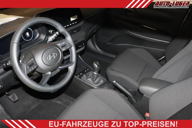 Hyundai i20 - GO+ 1.0 T-GDI 74 kW (101 PS) Navigationssystem, Klimaautomatik, Rückfahrkamera, DAB, Apple CarPlay, Android Auto, Sitzheizung, Lenkradheizung, Spurassistent, Tempolimit-Assistent, 16"-Leichtmetallfelgen, Virtual Cockpit, uvm.