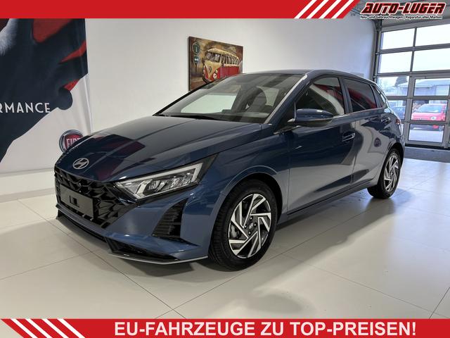 Hyundai i20 - GO+ 1.0 T-GDI 74 kW (101 PS) Navigationssystem, Klimaautomatik, Rückfahrkamera, DAB, Apple CarPlay, Android Auto, Sitzheizung, Lenkradheizung, Spurassistent, Tempolimit-Assistent, 16"-Leichtmetallfelgen, Virtual Cockpit, uvm.