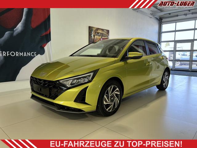 Hyundai i20 - GO+ 1.0 T-GDI DCT 74 kW (100PS) Navigationssystem, Klimaautomatik, Rückfahrkamera, DAB, Apple CarPlay, Android Auto, Sitzheizung, Lenkradheizung, Spurassistent, Tempolimit-Assistent, 16"-Leichtmetallfelgen, Virtual Cockpit,