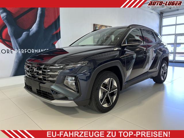 Hyundai TUCSON - GO+ 1.6 T-GDI Hybrid 4WD AT 158 kW / 215 PS Zwei-Ton-Lackierung, 2-Zonen-Klimaautomatik, Android Auto, Apple CarPlay, Voll-LED Scheinwerfer, Keyless Go, Navigationssystem, Virtual Cockpit, 18 Zoll Leichtmetallfelgen, uvm.
