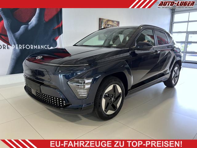 Hyundai KONA - GO 65,4 kWh 160 kW (218 PS) Sitzheizung, Lenkradheizung, Navigationssystem, Apple CarPlay, Android Auto, 2-Zonen-Klimaautomatik, Verkehrszeichenerkennung, ACC, Virtual Cockpit, LED-Scheinwerfer, 17" Leichtmetallfelgen, uvm.