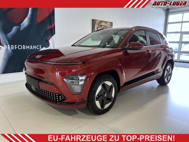 Hyundai KONA - GO 65,4 kWh 160 kW (218 PS) Sitzheizung, Lenkradheizung, Navigationssystem, Apple CarPlay, Android Auto, 2-Zonen-Klimaautomatik, Verkehrszeichenerkennung, ACC, Virtual Cockpit, LED-Scheinwerfer, 17" Leichtmetallfelgen, uvm.