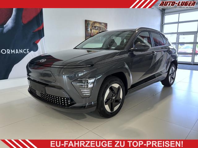 Hyundai KONA - GO 65,4 kWh 160 kW (218 PS) Sitzheizung, Lenkradheizung, Navigationssystem, Apple CarPlay, Android Auto, 2-Zonen-Klimaautomatik, Verkehrszeichenerkennung, ACC, Virtual Cockpit, LED-Scheinwerfer, 17" Leichtmetallfelgen, uvm.