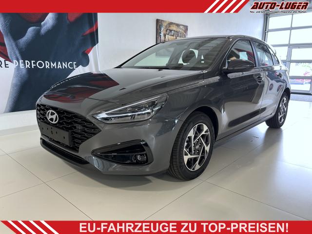 Hyundai i30 - GO 1.0 T-GDI 73 kW (100 PS) 2-Zonen-Klimaautomatik, Einparkhilfe vorne und hinten, Rückfahrkamera, LED-Scheinwerfer, Sitzheizung, Lenkradheizung, Navigationssystem, Radio mit DAB, Apple CarPlay, Android Auto, 16 Zoll Leichtmetallfelgen, uvm.