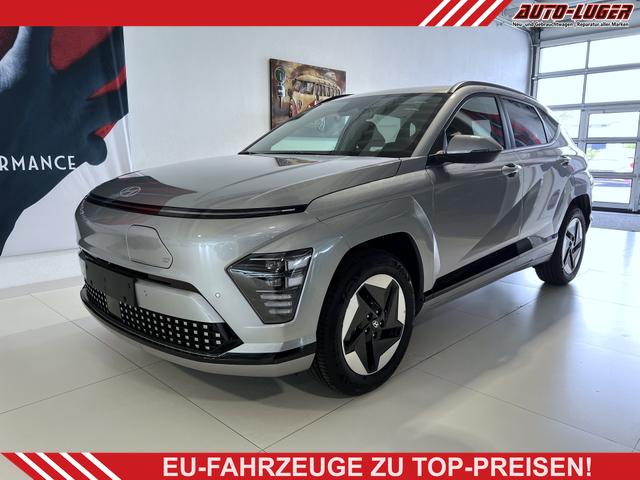 Hyundai KONA - GO 65,4 kWh 160 kW (218 PS) Sitzheizung, Lenkradheizung, Navigationssystem, Apple CarPlay, Android Auto, 2-Zonen-Klimaautomatik, Verkehrszeichenerkennung, ACC, Virtual Cockpit, LED-Scheinwerfer, 17" Leichtmetallfelgen, uvm.