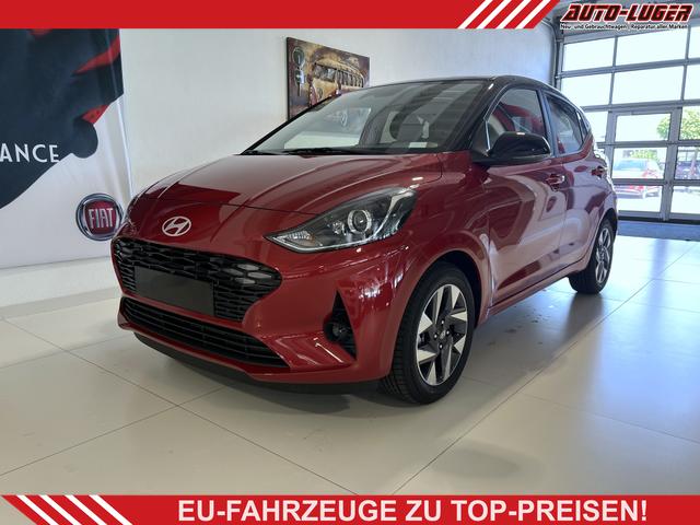 Hyundai i10 - Trend Line 1,2 MT 61 kW (84 PS) Klimaautomatik, Lenkradheizung, Sitzheizung, Radio, DAB, Android Auto & Apple CarPlay, Lichtsensor, Tempomat, Spurhalteassistent, Verkehrszeichenerkennung, Rückfahrkamera, Privacy Glass, 15 Z Leichtmetallfelgen, uvm.