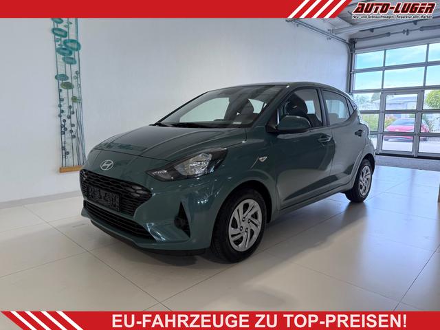 Hyundai i10 - GO 1.0 MT 46 kW (63 PS) Klimaanlage, Sitzheizung, Lenkradheizung, Navigationssystem, Radio, DAB, Bluetooth, Android Auto, Apple CarPlay, Rückfahrkamera, Einparkhilfe hinten, Fernlichtassistent, Lichtsensor, uvm.