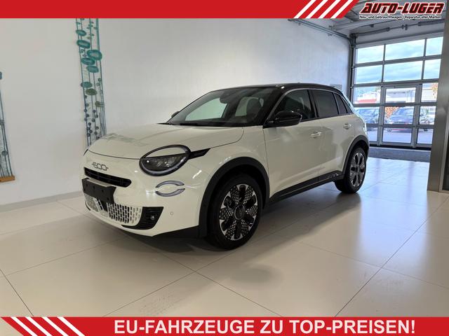 Fiat 600 - La Prima Hybrid 1.2 T3 107 kW (145 PS) DCT Klimaautomatik, Massagesitz, Sitzheizung, elektrisch verstellbarer Fahrersitz, Radio, DAB, Apple CarPlay, Android Auto, Navigationssystem, 18 Zoll Leichtmetallfelgen, uvm.