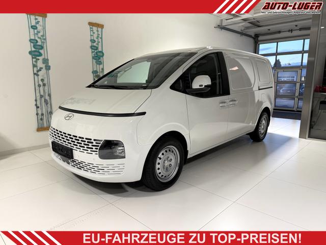 Hyundai Staria - Kastenwagen 1.6 T-GDi HEV 165 kW (224 PS) Sitz-Paket, Lenkradheizung, Sitzheizung, Klimaautomatik, DAB, Navigationssystem, Android Auto, Apple CarPlay, Einparkhilfe vorne und hinten, Rückfahrkamera, 17 Zoll Stahlfelgen, Reserverad, uvm.