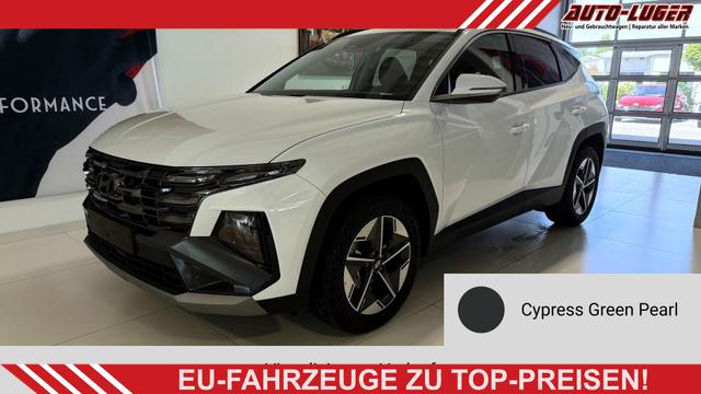 Hyundai TUCSON - GO 1.6 T-GDI 48V 2WD DCT 117 kW (160 PS) Lenkradheizung, Sitzheizung, 2-Zonen-Klimaautomatik, Navigationssystem, Android Auto, Apple CarPlay, Induktive Ladestation, Radio, DAB, Smart-Key, Privacy Glass, Rückfahrkamera, 18 Zoll Leichtmetallfelgen, uvm.