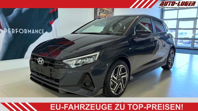 Hyundai i20 - N Line 1.0 T-GDI DCT 73 kW (100 PS) Lenkradheizung, Sitzheizung, Klimaautomatik, DAB, Android Auto, Apple CarPlay, Navigationssystem, Virtual Cockpit, Einparkhilfe vorne und hinten, R&uuml;ckfahrkamera, 17 Zoll Leichtmetallfelgen, uvm.