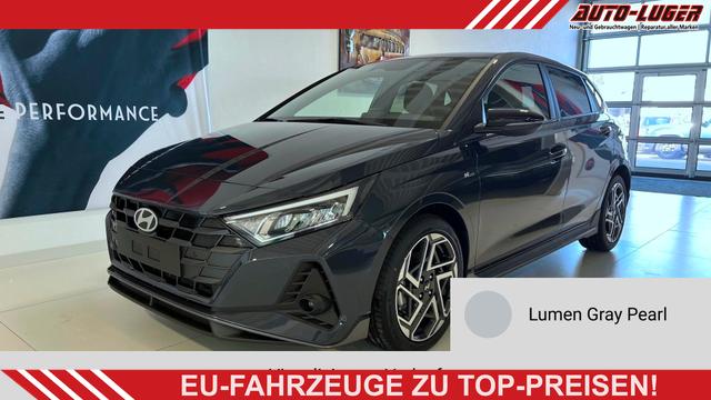 Hyundai i20 - N Line 1.0 T-GDI DCT 73 kW (100 PS) Lenkradheizung, Sitzheizung, Klimaautomatik, DAB, Android Auto, Apple CarPlay, Navigationssystem, Virtual Cockpit, Einparkhilfe vorne und hinten, R&uuml;ckfahrkamera, 17 Zoll Leichtmetallfelgen, uvm.