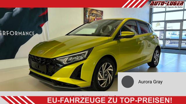 Hyundai i20 - GO+ 1.0 T-GDI DCT 73 kW (100 PS) Lenkradheizung, Sitzheizung, Klimaautomatik, DAB, Android Auto, Apple CarPlay, Navigationssystem, Digitales Cockpit, Einparkhilfe hinten, R&uuml;ckfahrkamera, LED-Scheinwerfer, 16 Zoll Leichtmetallfelgen, uvm.
