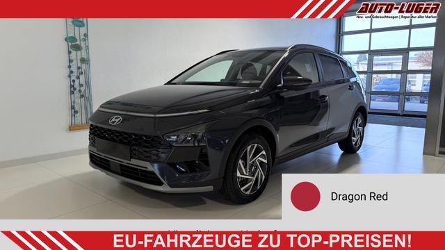 Hyundai BAYON - GO+ 1.0 T-GDI DCT 74 kW (101 PS) Toter-Winkel-Assistent, Induktive Ladestation, Comfort-Paket, Lenkradheizung, Sitzheizung, DAB, Android Auto, Apple CarPlay, Navigationssystem, LED-Scheinwerfer, Einparkhilfe, R&uuml;ckfahrkamera, uvm.